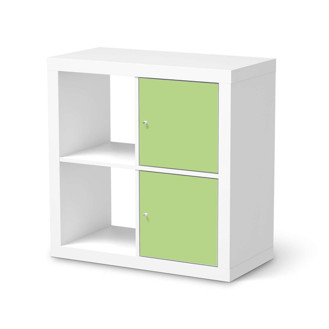Möbelfolie IKEA Kallax Regal 2 Türen (hoch) - Hellgrün Light- Bild 1