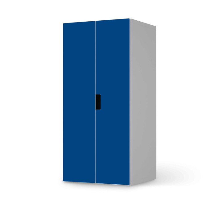 Möbelfolie IKEA Stuva / Malad Schrank - 2 grosse Türen - Blau Dark- Bild 1