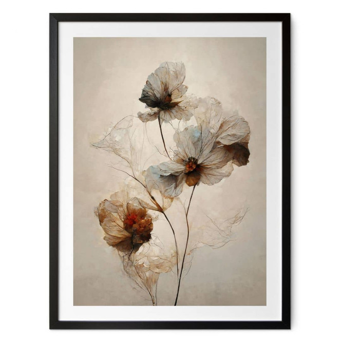 Poster Trockenblumen - Eleganz der Vergänglichkeit - Treechild