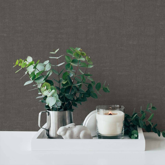 Tapete Antrazit Grau einfarbig - Uni Vliestapete für Schlafzimmer