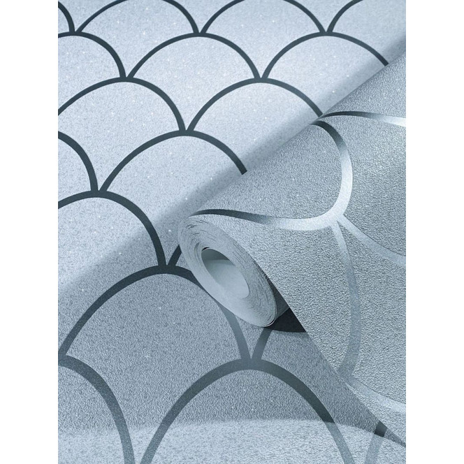 Tapete SCHÖNER-WOHNEN Vliestapete, graphische Tapete grau