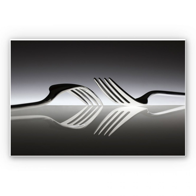 Wandbild De Kogel - Silverware Reflection