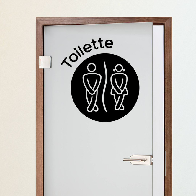 Wandtattoo Toilette 1