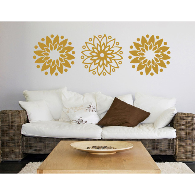 Wohnansicht - Wandtattoo Mandala