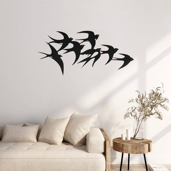 Wandtattoo Schwalbenschwarm