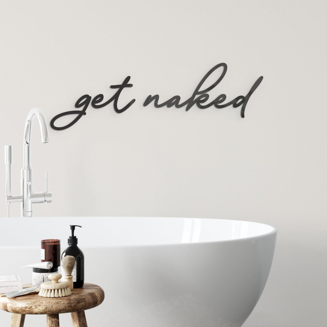 Acrylbuchstaben get naked