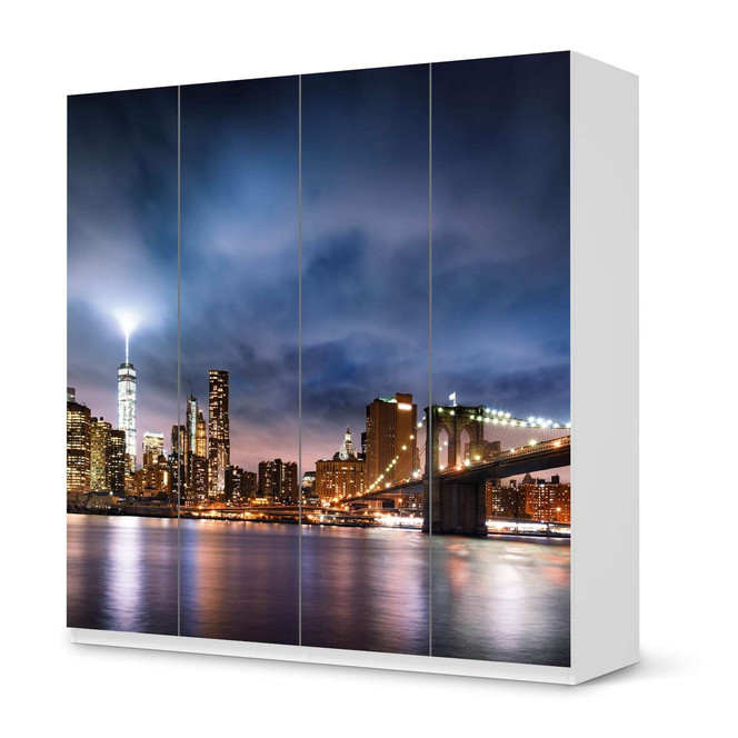 Klebefolie IKEA Pax Schrank 201cm Höhe - 4 Türen - Brooklyn Bridge- Bild 1