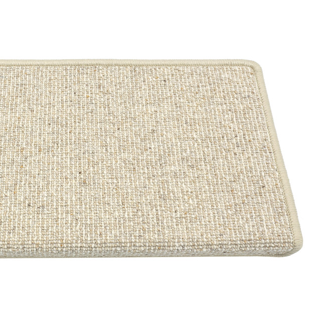 Leeds Fein Berber Stufenmatte Rechteckig Wunschmass in Sand 403