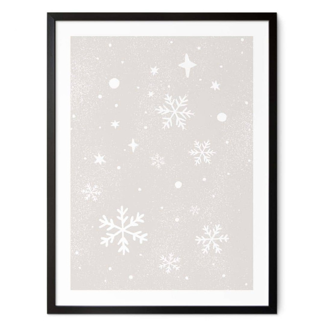 Poster Weihnachten - Schneeflocken - Orara Studio