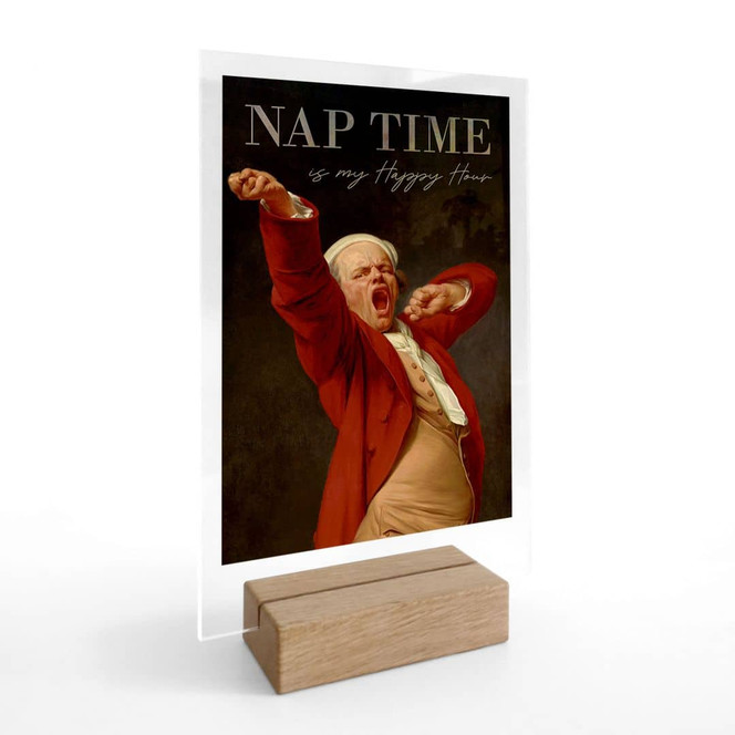 Tischaufsteller Nap Time - Inspiriert von Ducreux - Selbstportrait