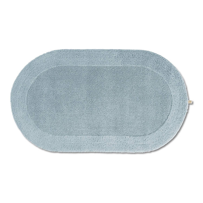 Exquisit Badteppich Oval Wunschmass in Aquamarin 400