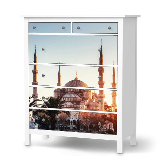 Klebefolie IKEA Hemnes Kommode 6 Schubladen - Blue Mosque- Bild 1