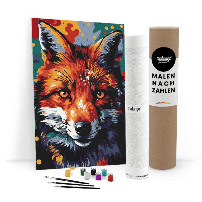 Malen nach Zahlen Leinwandbild - Fuchs Franz