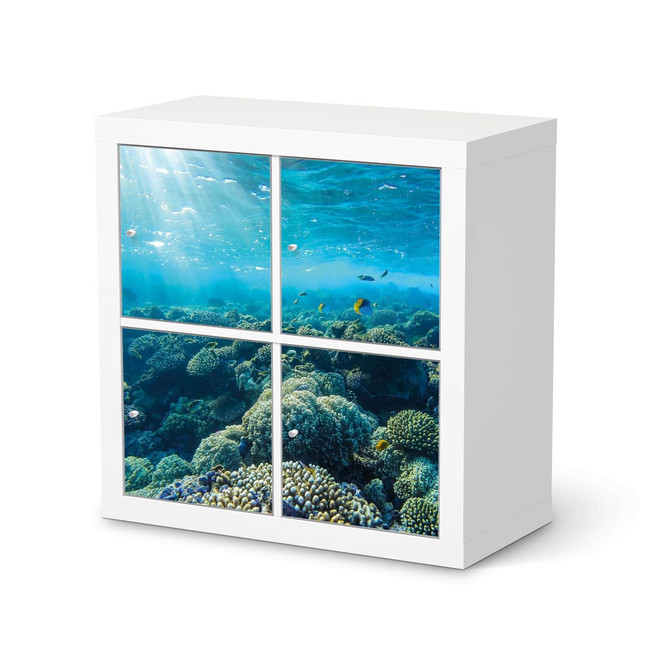 Möbelfolie IKEA Expedit Regal 4 Türen - Underwater World- Bild 1