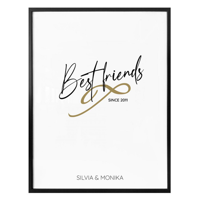 Personalisiertes Poster Best Friends