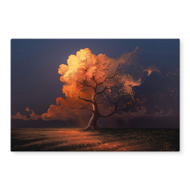 Glasbild aerroscape - Später Herbst