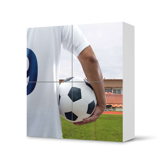 Klebefolie IKEA Besta Schrank 4 Türen - Footballmania- Bild 1