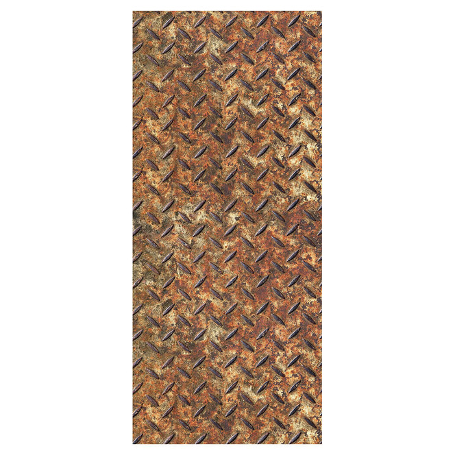 Livingwalls Wandtattoo pop.up Panel in Vintage Metall Optik selbstklebend braun