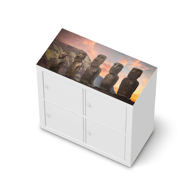 Möbelfolie IKEA Expedit Regal oben - Easter Island- Bild 1
