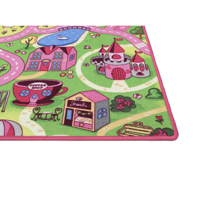 Sweet Town HEVO ® Kinderteppich Rechteck Wunschmass