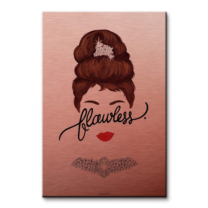 Wandbild Tohmé - Flawless Audrey - Alu-Dibond-Kupfereffekt