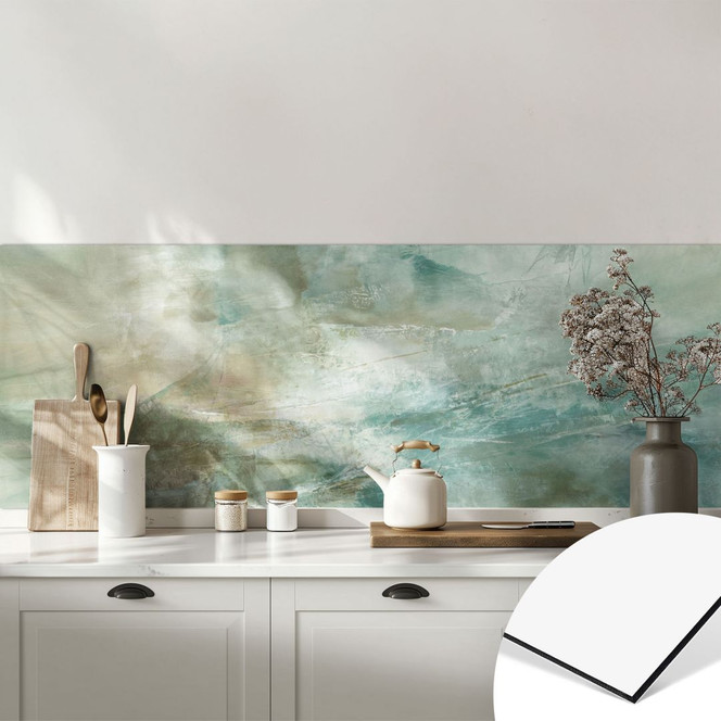 Küchenrückwand Salbeigrünes Nebellicht - Schmucker