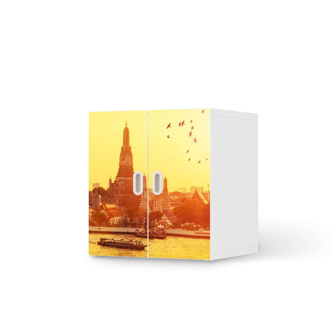 Möbelfolie IKEA Stuva / Fritids Schrank - 2 kleine Türen - Bangkok Sunset- Bild 1