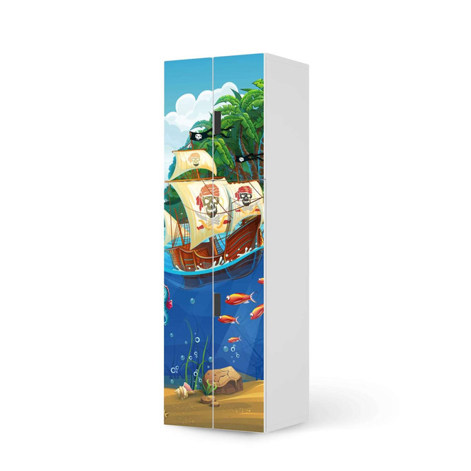 Möbelfolie IKEA Stuva / Malad - 2 grosse Türen und 2 kleine Türen - Pirates- Bild 1