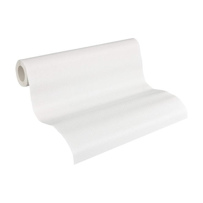 A.S. Création Vliestapete Meistervlies Strukturtapete Uni überstreichbar weiss