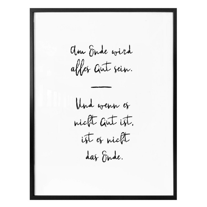 Poster - Am Ende wird alles gut sein 