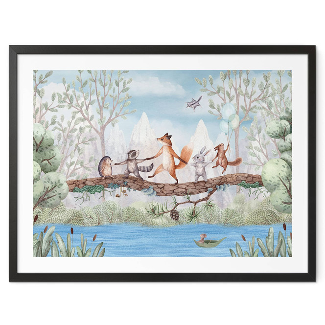 Poster Tierischer Ausflug in der Natur - Oliver Robins