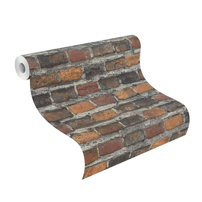 Rasch Vliestapete Factory IV in Backsteinoptik terrarot