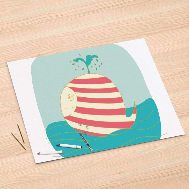 Folienbogen (120x80cm) - Funny Wale- Bild 1