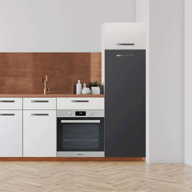 Klebefolie - Hochschrank (60x160cm) - Grau Dark- Bild 1