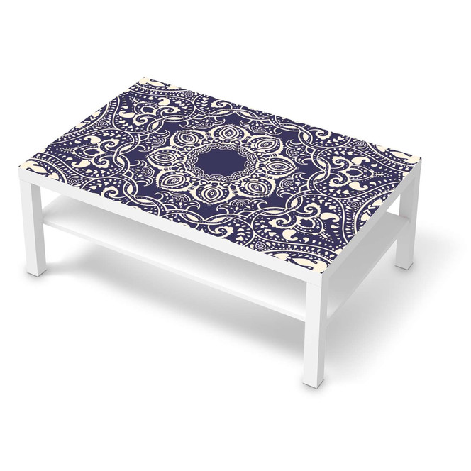 Klebefolie IKEA Lack Tisch 118x78cm - Blue Mandala- Bild 1