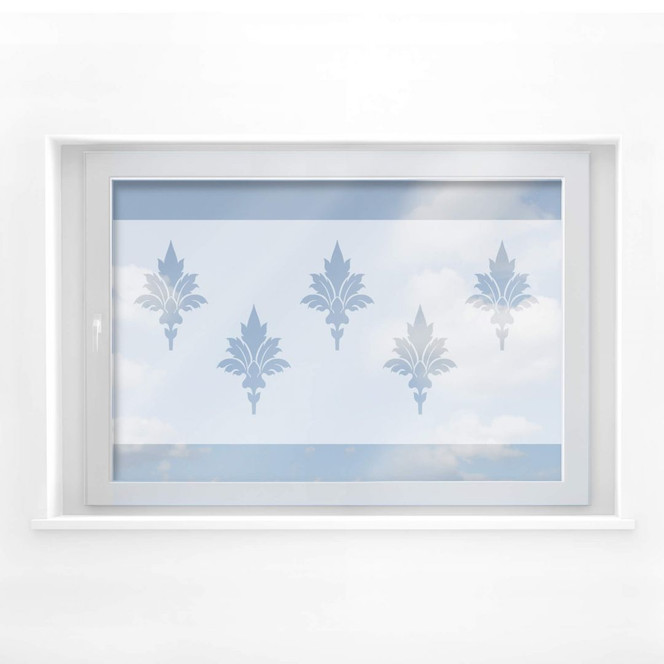 Milchglasfolie Retro-Muster