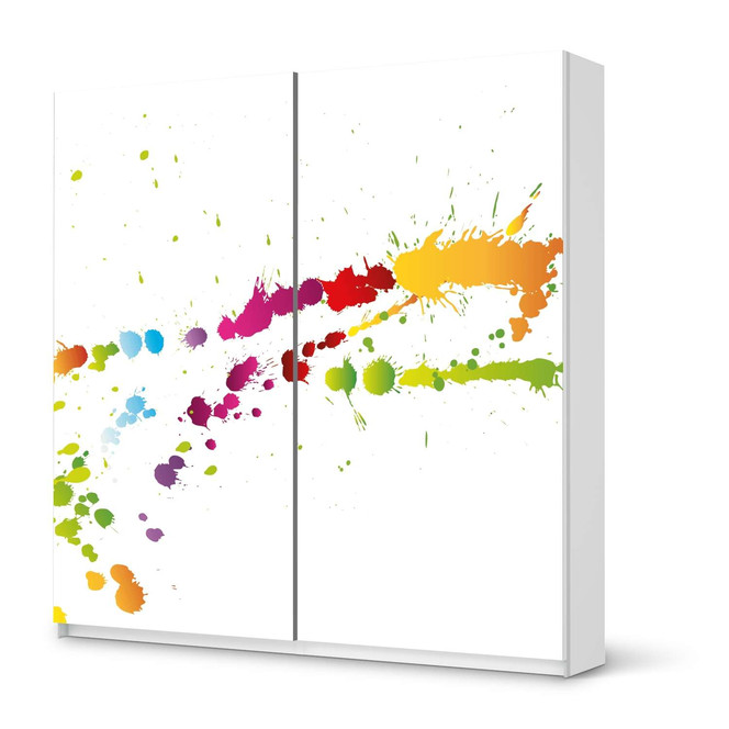 Möbel Klebefolie IKEA Pax Schrank 201cm Höhe - Schiebetür - Splash 2- Bild 1