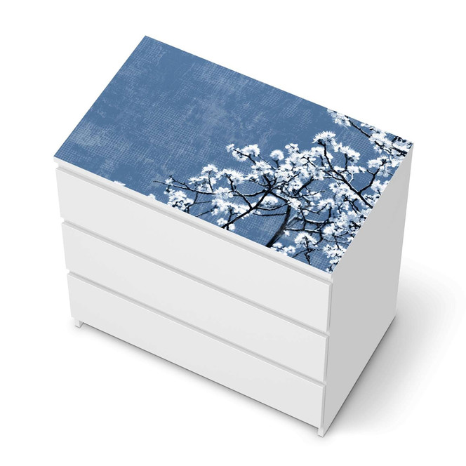 Möbelfolie IKEA Malm Kommode 3 Schubladen oben - Spring Tree- Bild 1