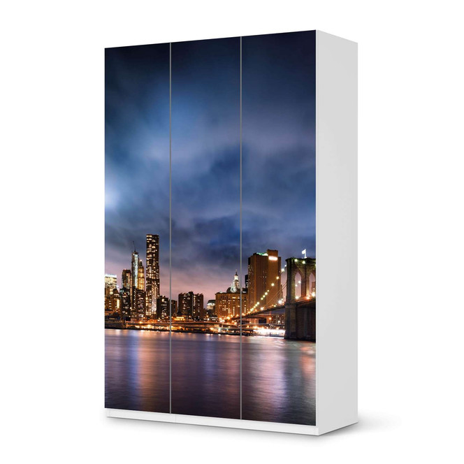 Möbelfolie IKEA Pax Schrank 236cm Höhe - 3 Türen - Brooklyn Bridge- Bild 1