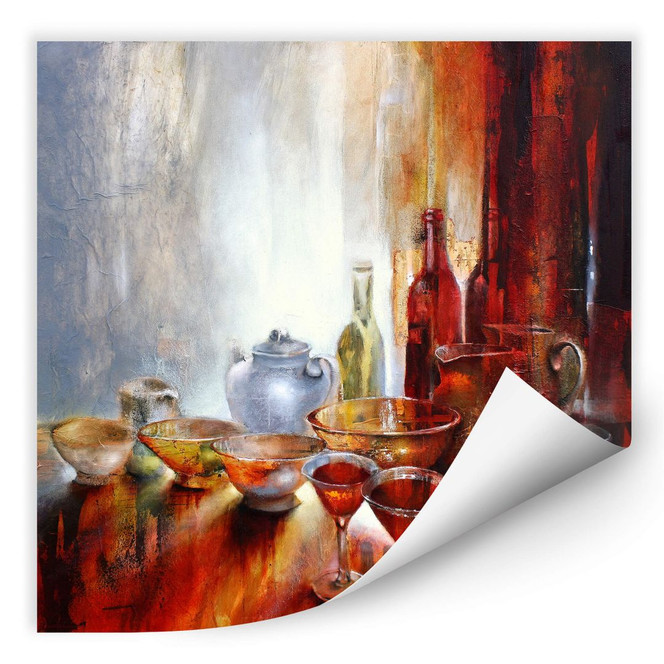 Wallprint Schmucker - Stillleben mit Teekanne