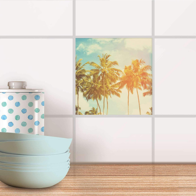 Fliesenaufkleber - Sun Flair