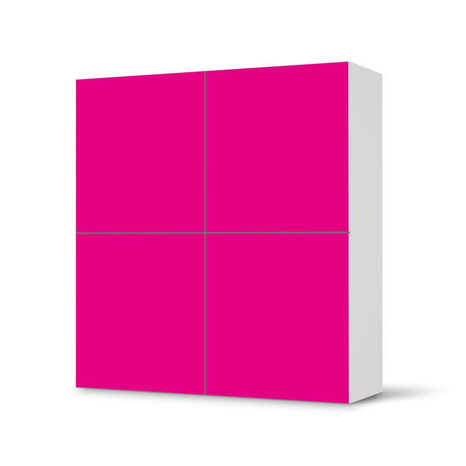 Klebefolie IKEA Besta Schrank 4 Türen - Pink Dark- Bild 1