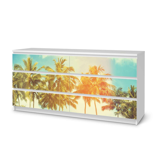 Möbelfolie IKEA Malm Kommode 6 Schubladen (breit) - Sun Flair- Bild 1