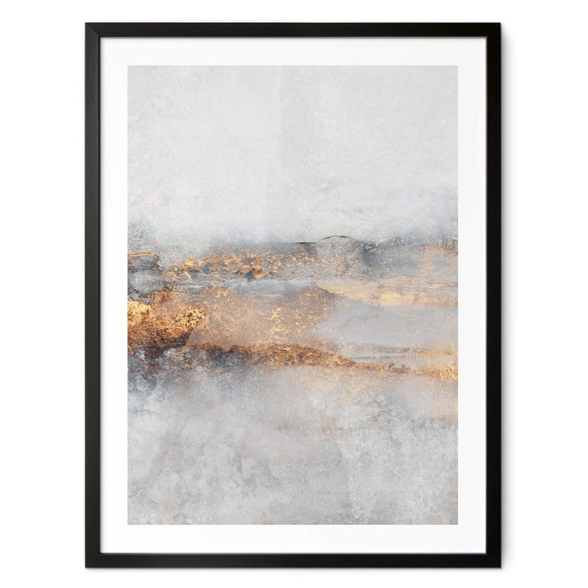 Poster Fredriksson - Goldige Spur im Nebel