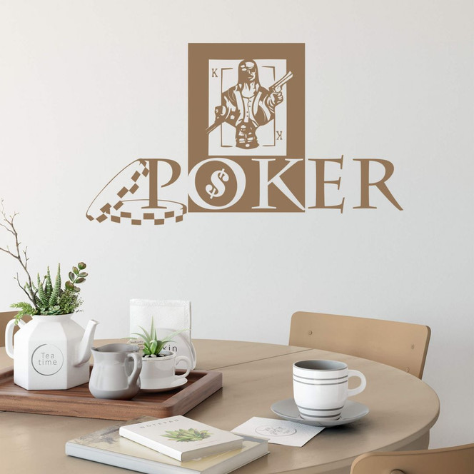Wandtattoo Poker Game