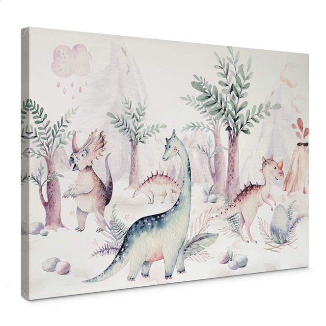 Leinwandbild Kvilis - Welt der Dinos