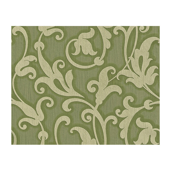 Mustertapeten Architects Paper Textiltapete Tessuto Resedagrün, Kieselgrau