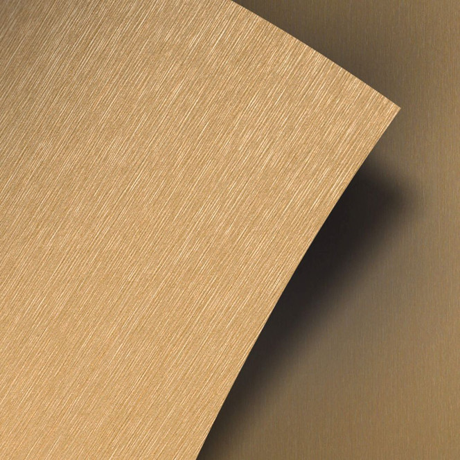 Klebefolie Metalloptik, gebürstet Gold - Möbelfolie, Küchenrückwand, Badfolie, Fliesenaufkleber