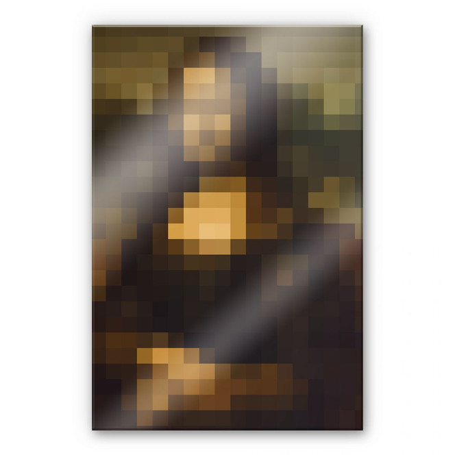 Acrylglasbild Pixelart - da Vinci - Mona Lisa