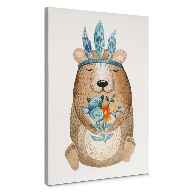 Leinwand Kvilis - Hippie Bär